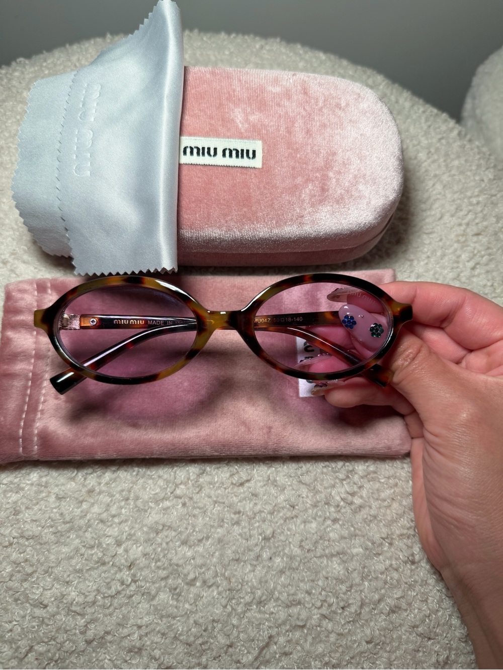 Miu Miu Pink Sunglasses - Picture 4 of 5
